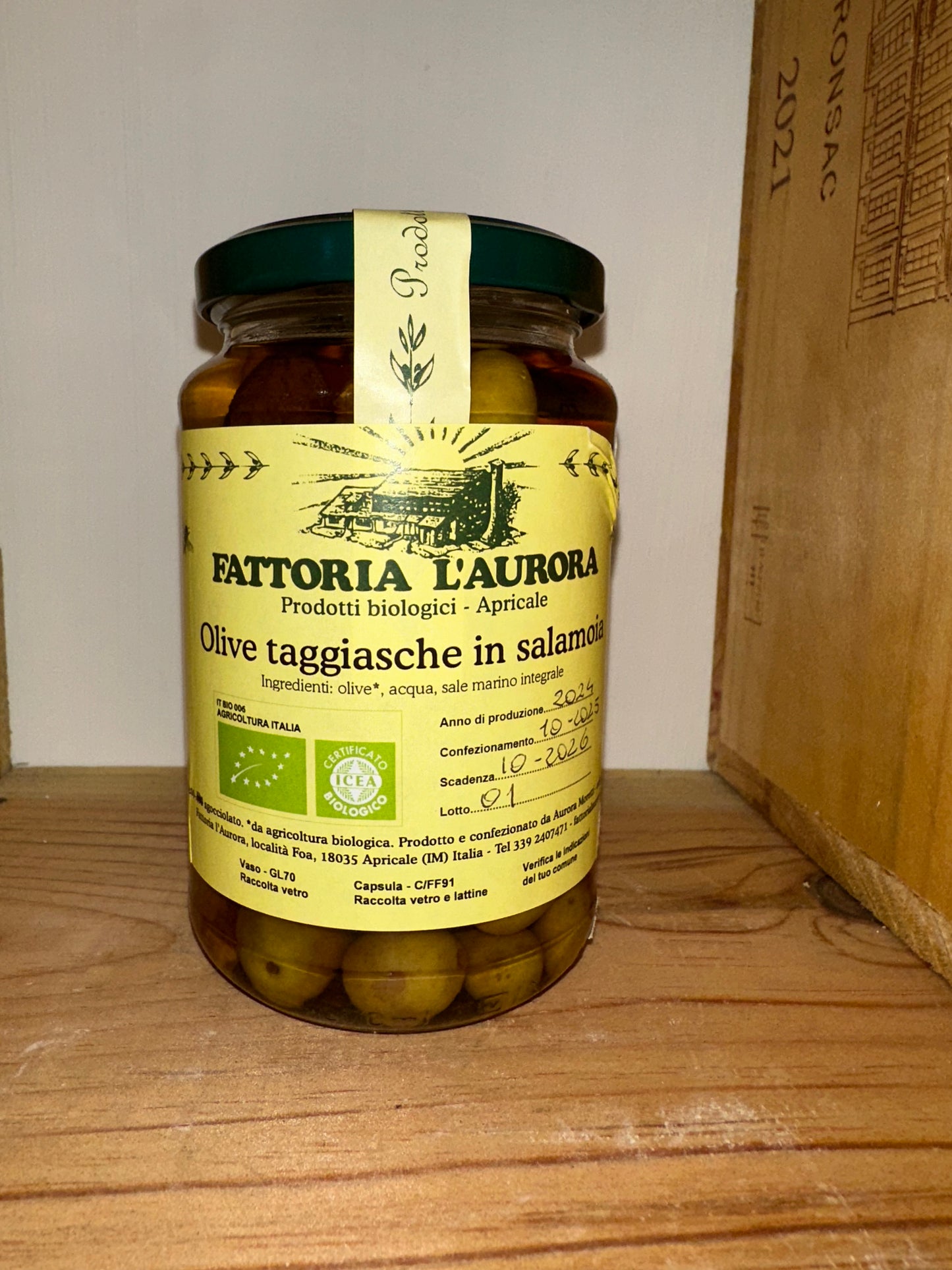 Taggiasca olives in brine